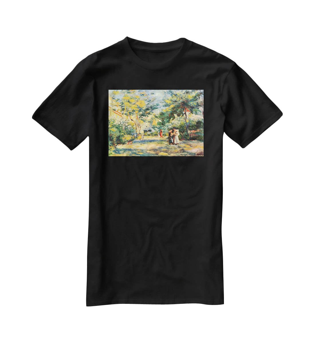 Figures in the garden by Renoir T-Shirt - Canvas Art Rocks - 1
