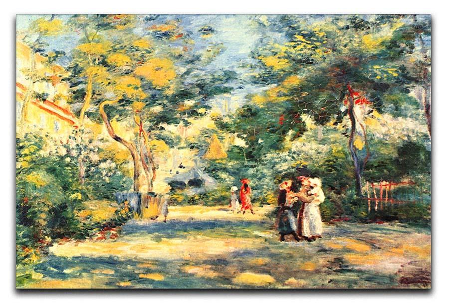 Figures in the garden by Renoir Canvas Print or Poster  - Canvas Art Rocks - 1