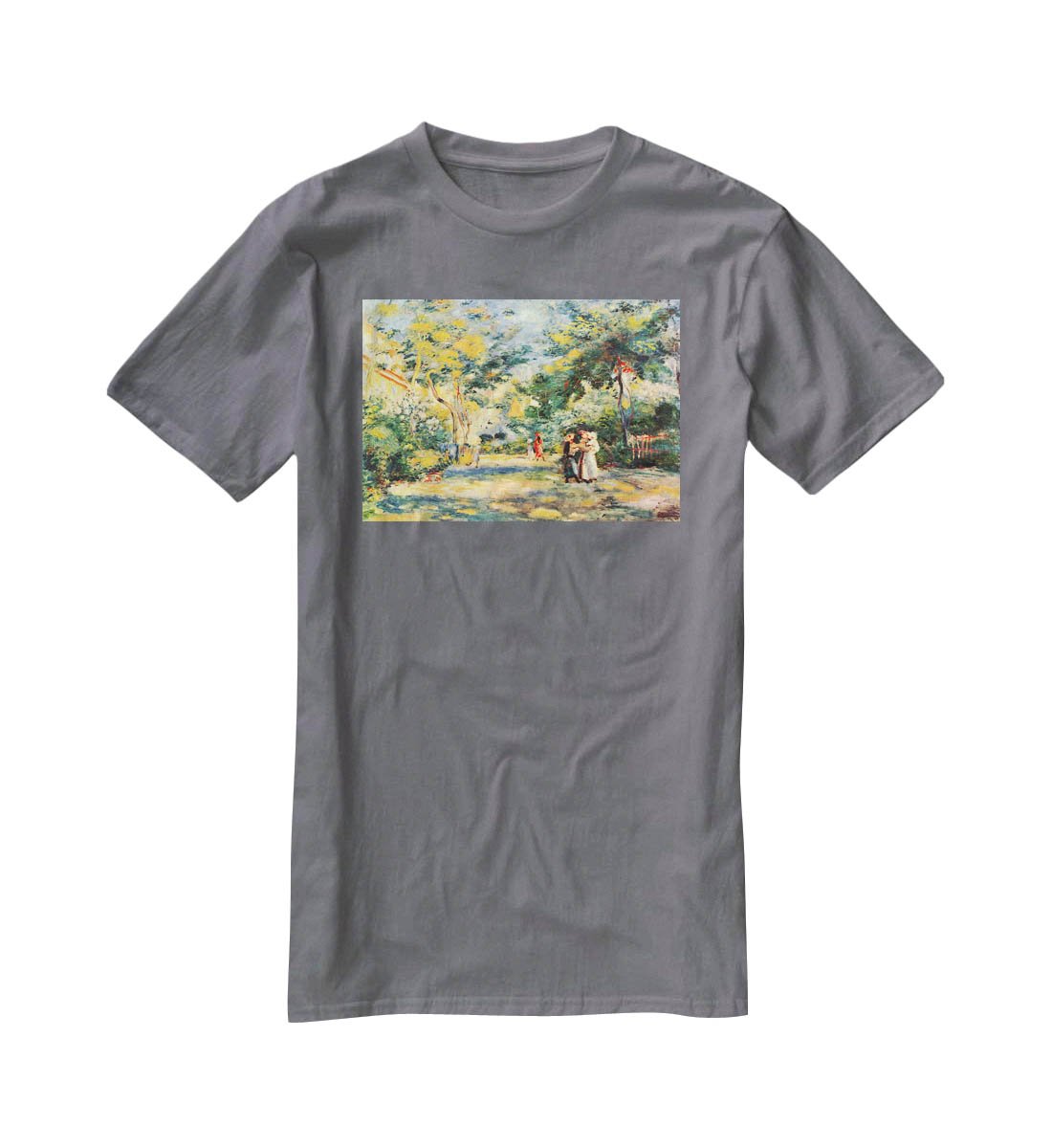 Figures in the garden by Renoir T-Shirt - Canvas Art Rocks - 3