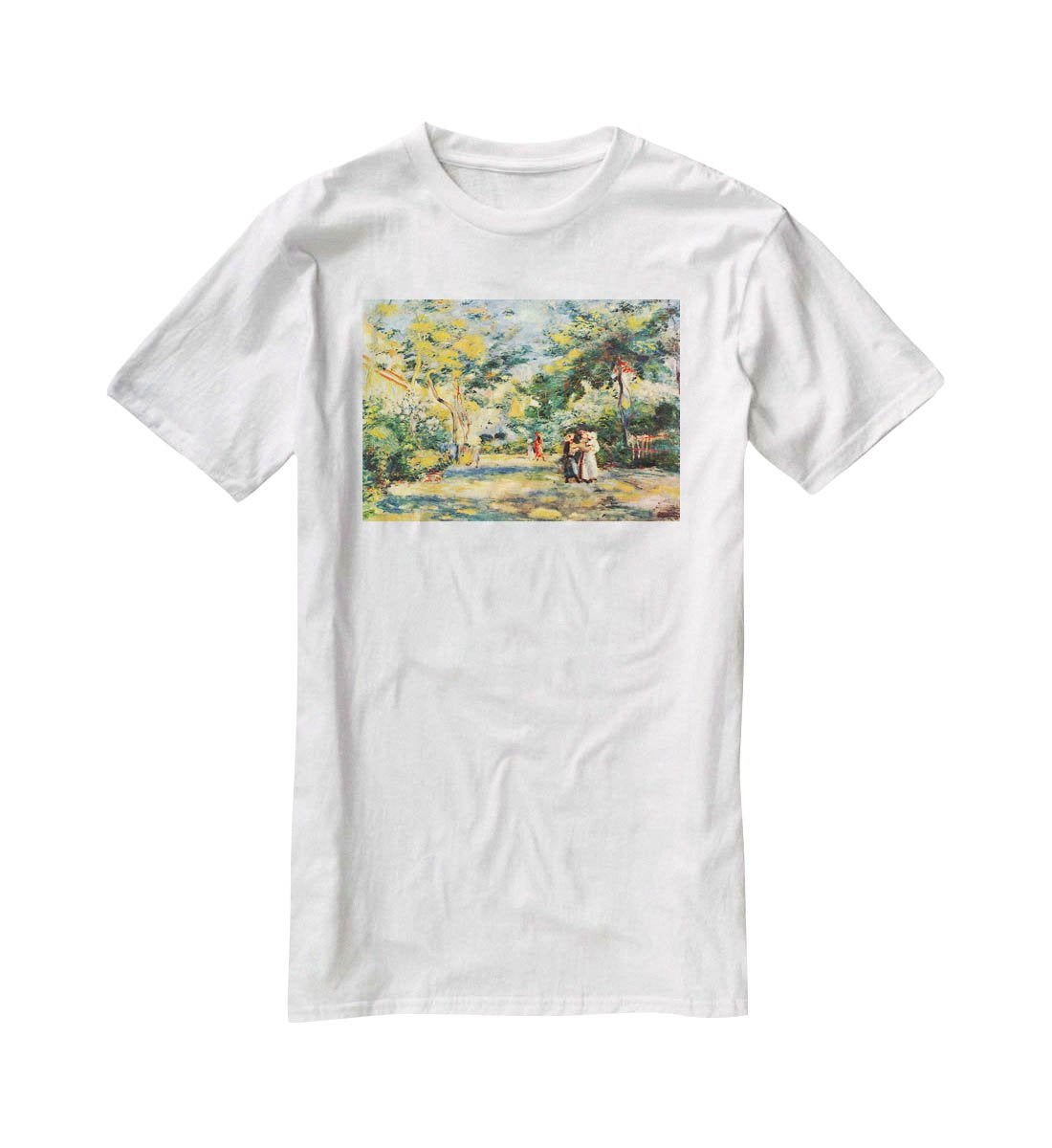 Figures in the garden by Renoir T-Shirt - Canvas Art Rocks - 5