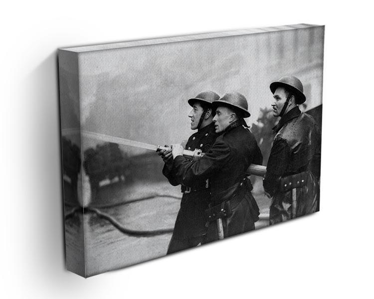 Firefighters morning after air raids London Canvas Print or Poster - Canvas Art Rocks - 3