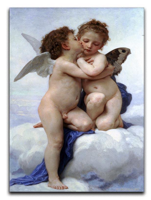 First Kiss By Bouguereau Canvas Print or Poster  - Canvas Art Rocks - 1