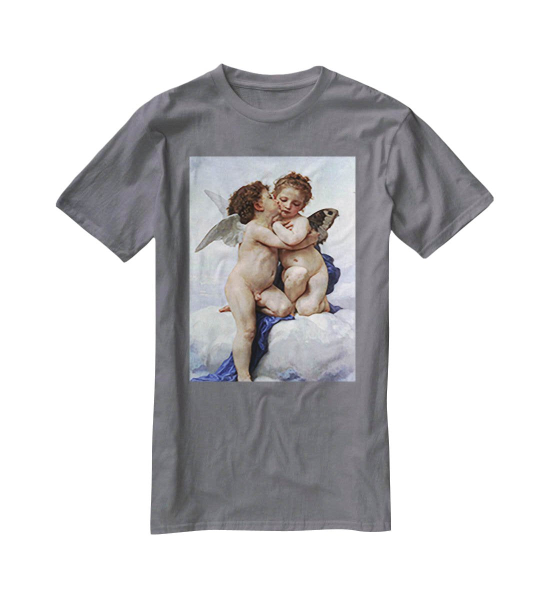 First Kiss By Bouguereau T-Shirt - Canvas Art Rocks - 3