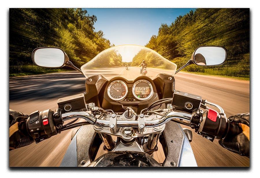 First Person Motorbike Ride Canvas Print or Poster  - Canvas Art Rocks - 1