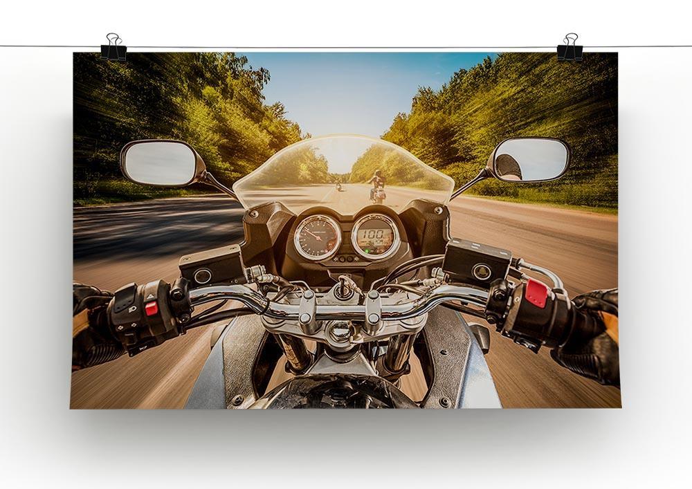 First Person Motorbike Ride Canvas Print or Poster - Canvas Art Rocks - 2