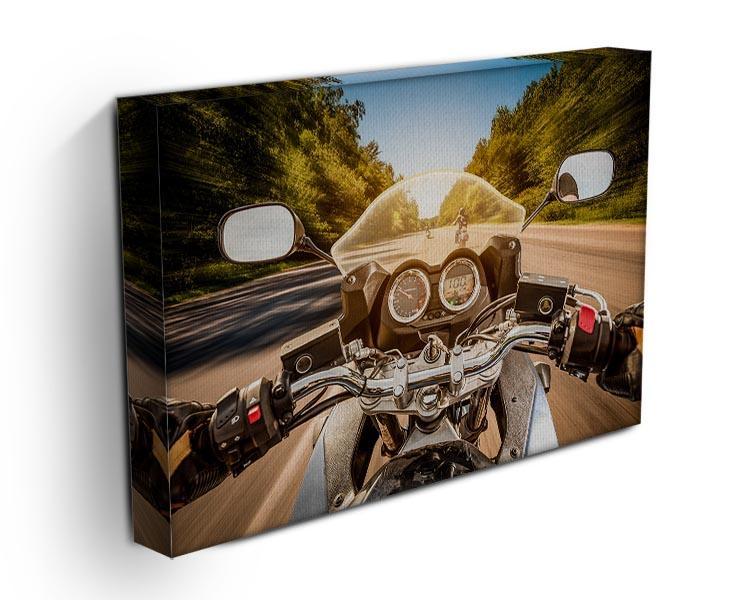 First Person Motorbike Ride Canvas Print or Poster - Canvas Art Rocks - 3