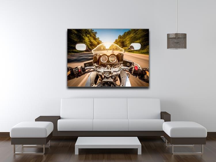 First Person Motorbike Ride Canvas Print or Poster - Canvas Art Rocks - 4