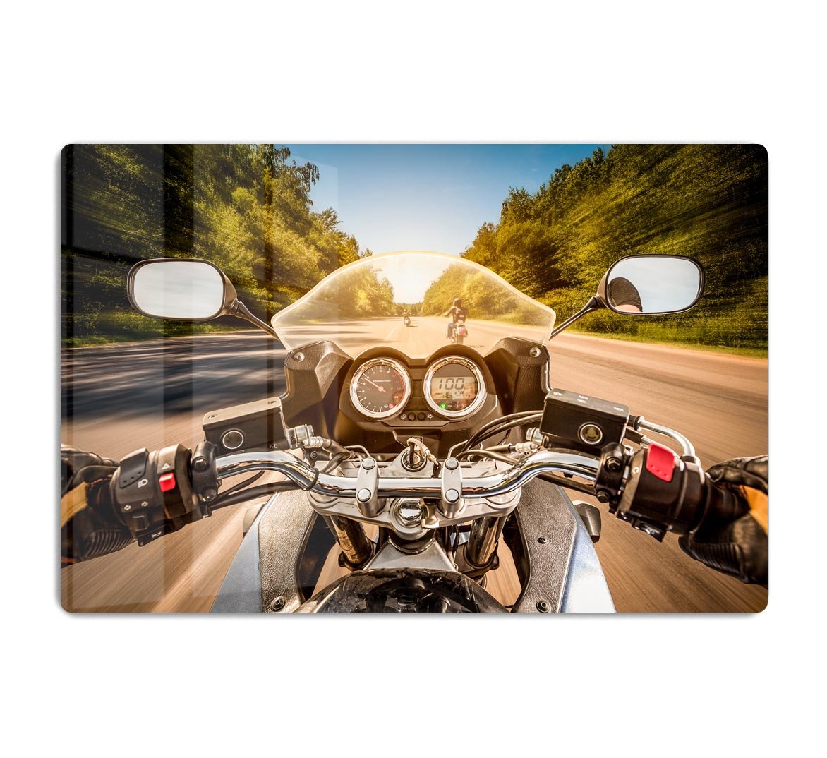 First Person Motorbike Ride HD Metal Print