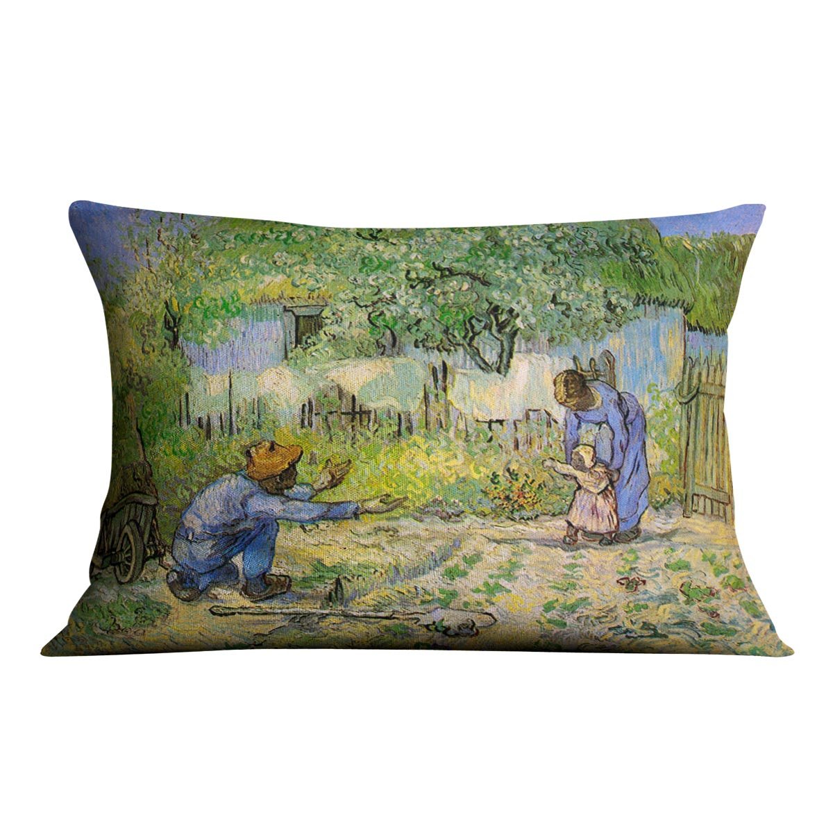 First Steps by Van Gogh Throw Pillow