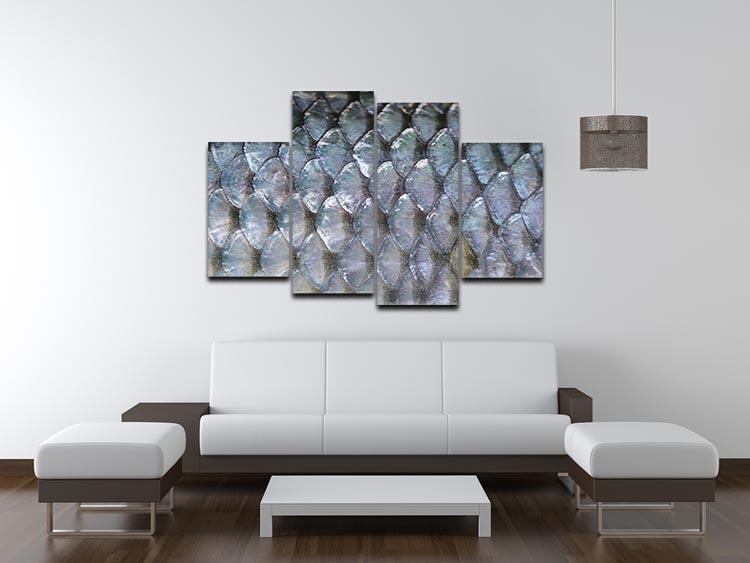 Fish scales 4 Split Panel Canvas  - Canvas Art Rocks - 3