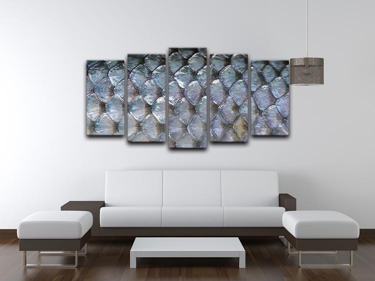 Fish scales 5 Split Panel Canvas  - Canvas Art Rocks - 3