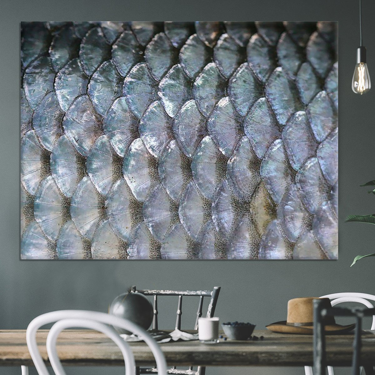 Fish scales Canvas Print or Poster