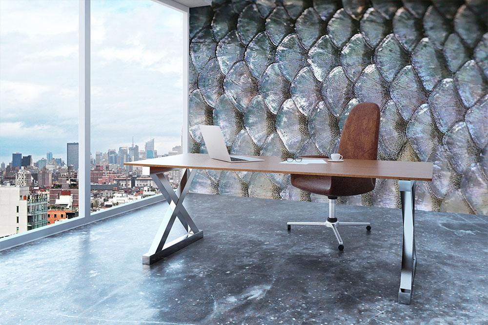 Fish scales Wall Mural Wallpaper - Canvas Art Rocks - 3