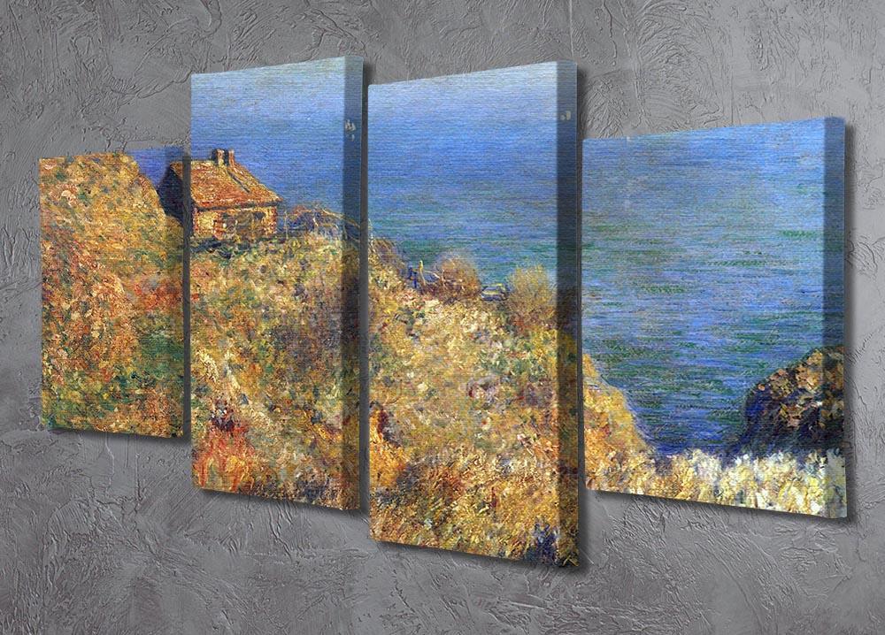 Fishermans lodge at Varengeville by Monet 4 Split Panel Canvas - Canvas Art Rocks - 2