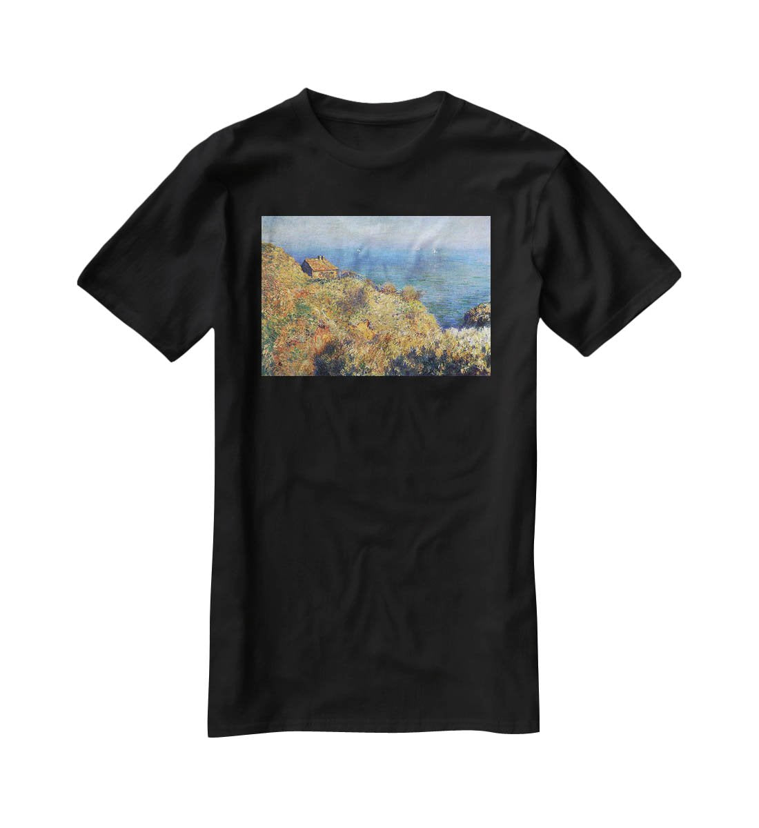 Fishermans lodge at Varengeville by Monet T-Shirt - Canvas Art Rocks - 1