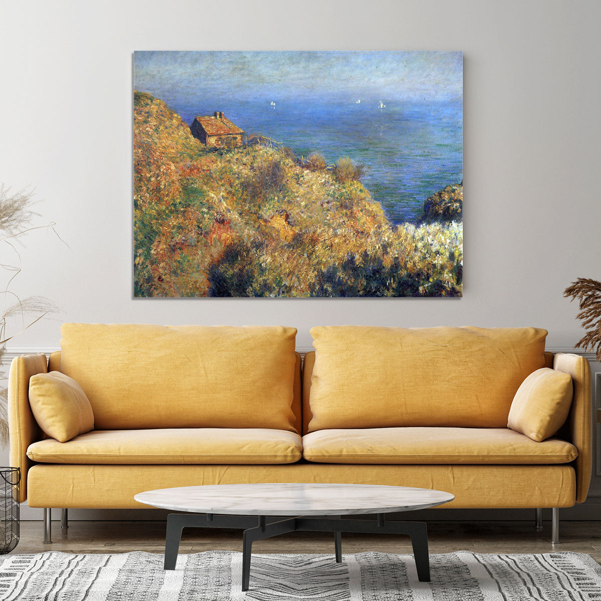 Fishermans lodge at Varengeville by Monet Canvas Print or Poster - Canvas Art Rocks - 4