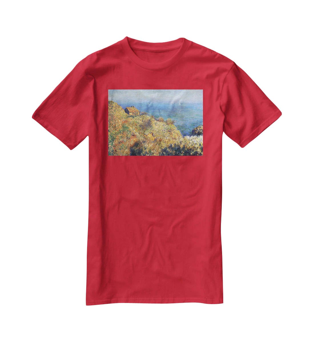 Fishermans lodge at Varengeville by Monet T-Shirt - Canvas Art Rocks - 4