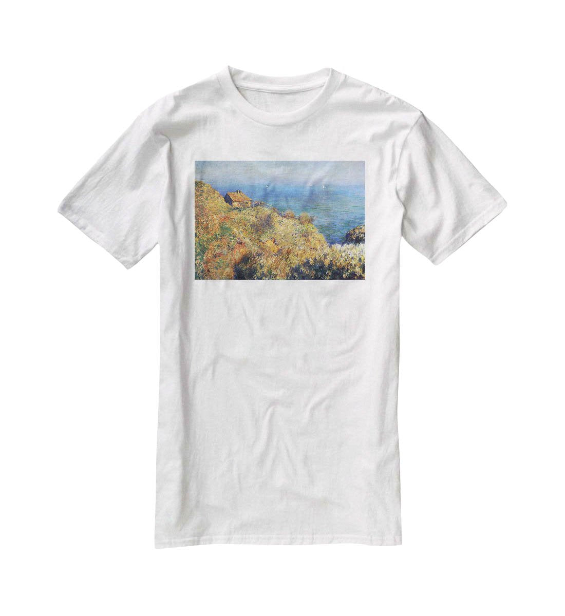 Fishermans lodge at Varengeville by Monet T-Shirt - Canvas Art Rocks - 5