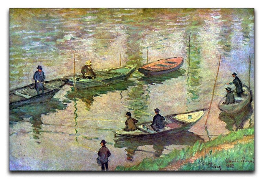 Fishermen on the Seine at Poissy by Monet Canvas Print & Poster  - Canvas Art Rocks - 1