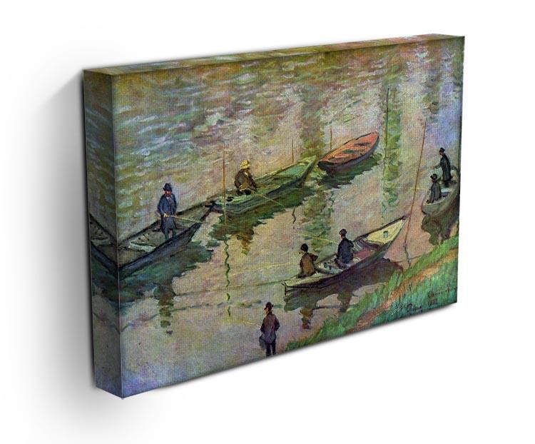 Fishermen on the Seine at Poissy by Monet Canvas Print & Poster - Canvas Art Rocks - 3