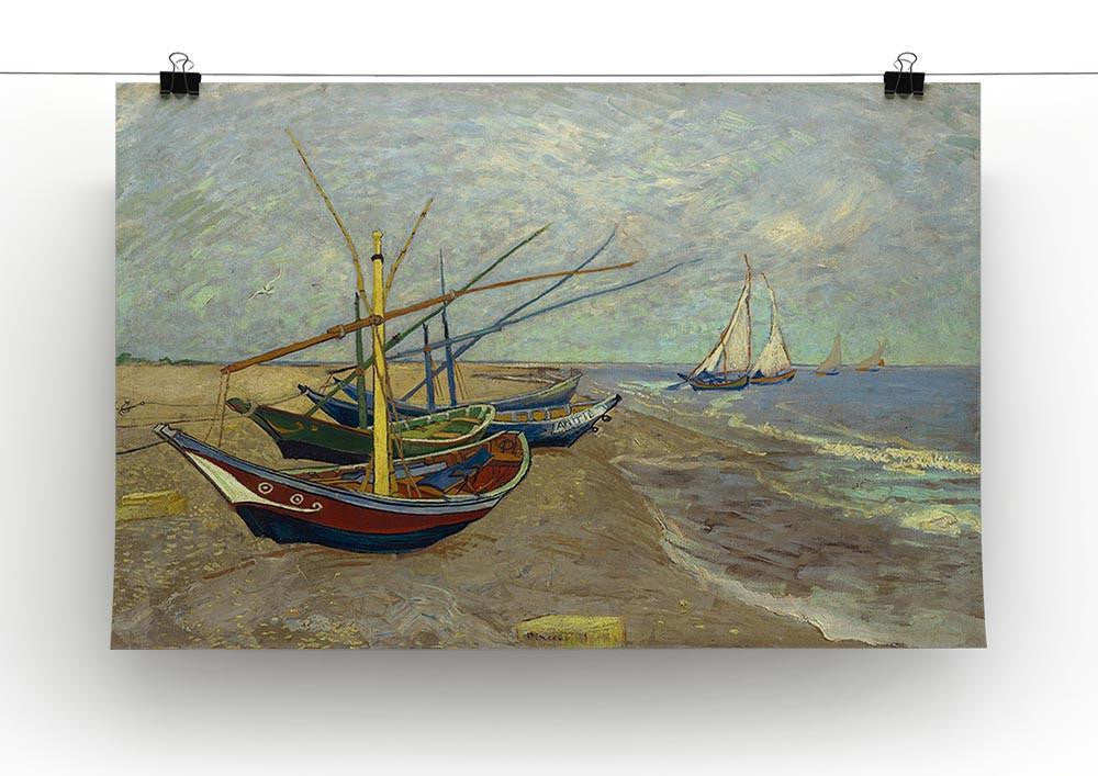 Fishing boats at Sainte Marie Canvas Print & Poster - Canvas Art Rocks - 2