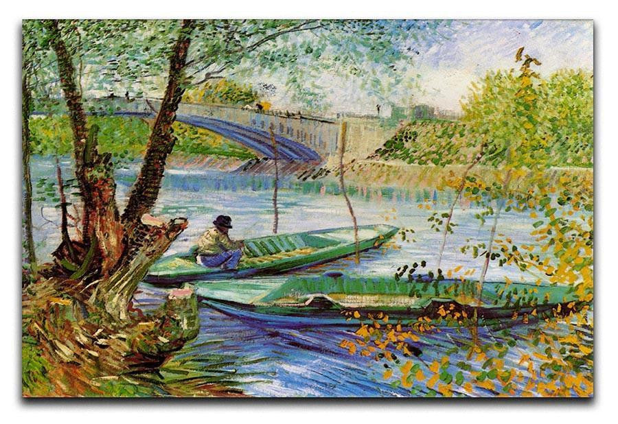 Fishing in Spring by Van Gogh Canvas Print & Poster  - Canvas Art Rocks - 1