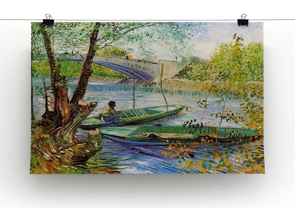 Fishing in Spring by Van Gogh Canvas Print & Poster - Canvas Art Rocks - 2