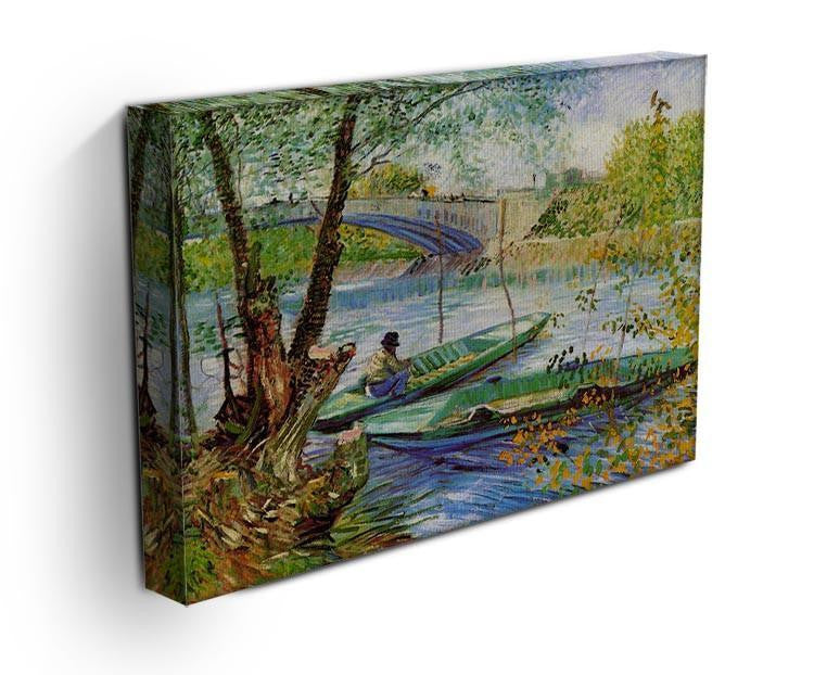 Fishing in Spring by Van Gogh Canvas Print & Poster - Canvas Art Rocks - 3