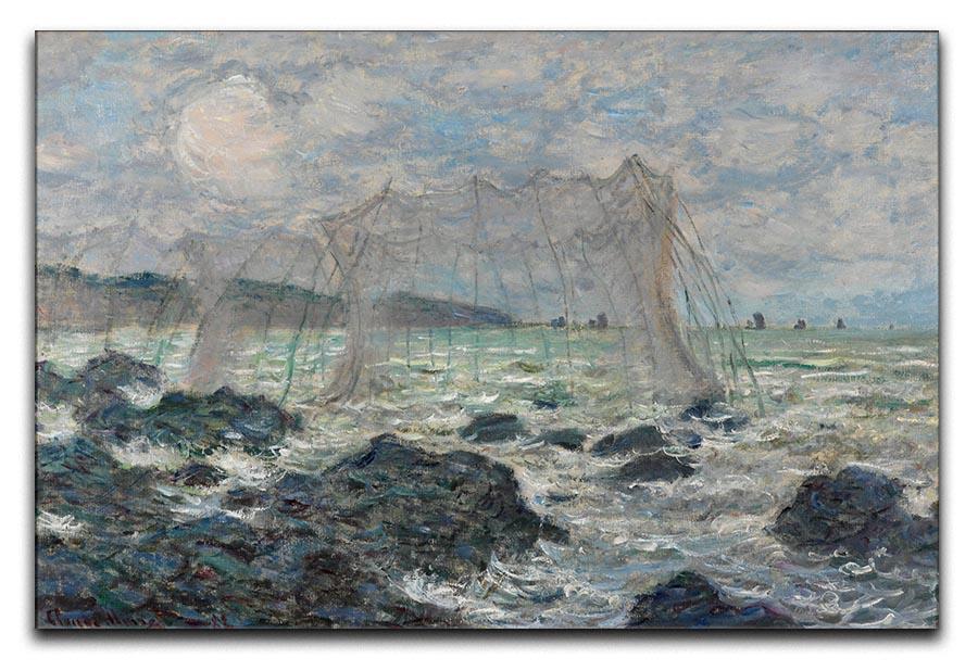 Fishing nets at Pourville by Monet Canvas Print & Poster  - Canvas Art Rocks - 1