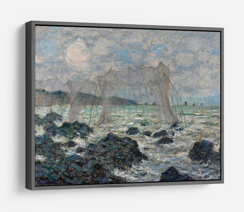 Fishing nets at Pourville by Monet HD Metal Print