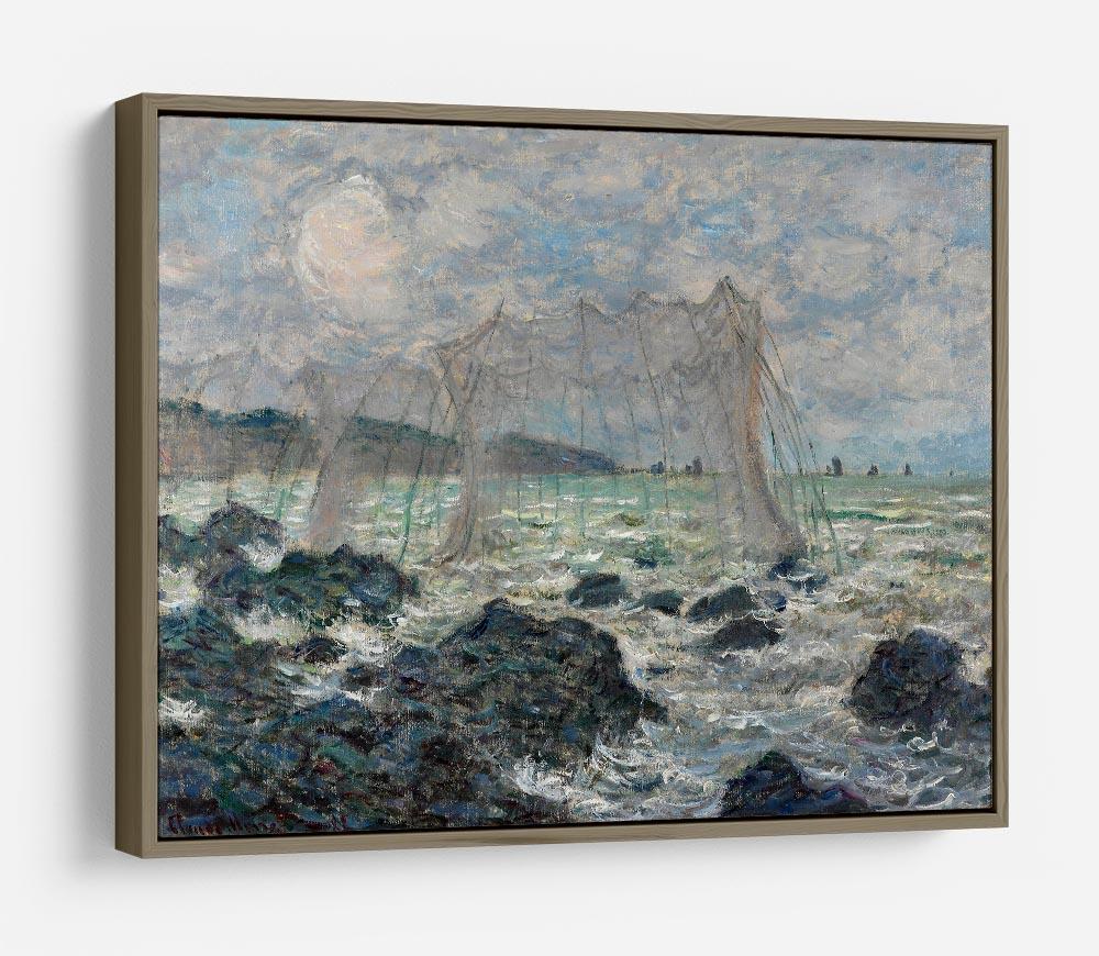 Fishing nets at Pourville by Monet HD Metal Print