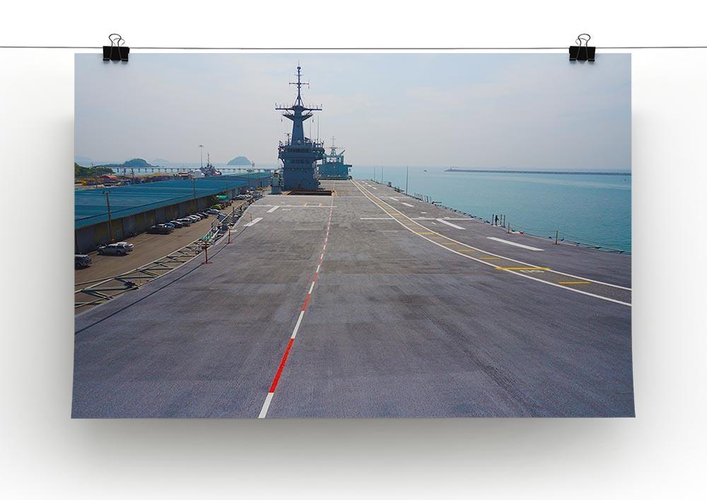 Flight deck of an aircraft carrier Canvas Print or Poster - Canvas Art Rocks - 2