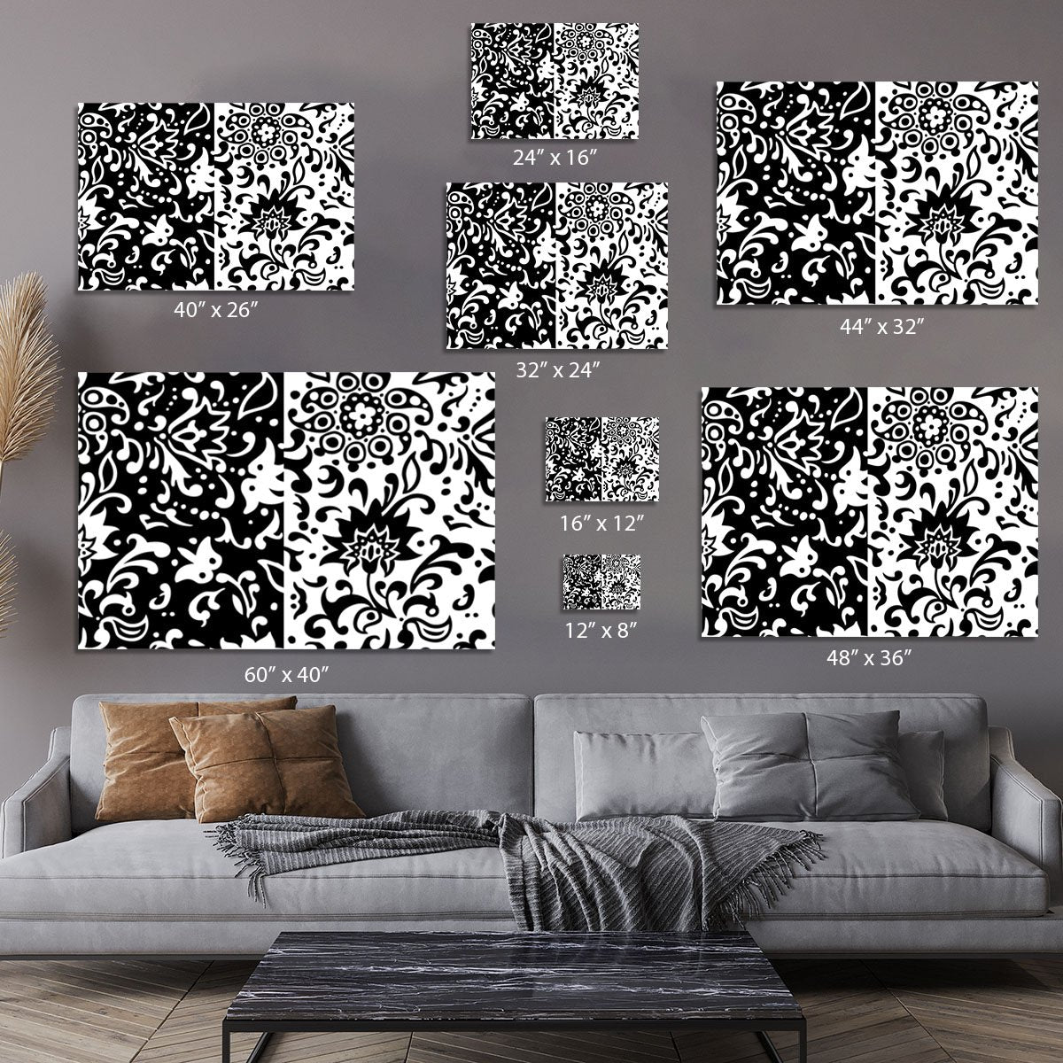 Floral Chic Canvas Print or Poster