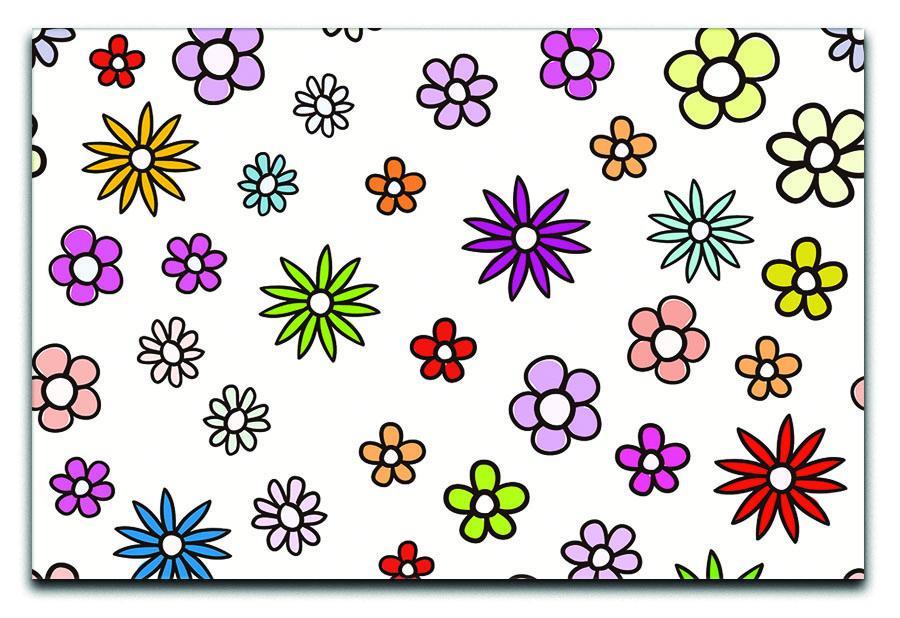 Floral Repeat Canvas Print or Poster  - Canvas Art Rocks - 1