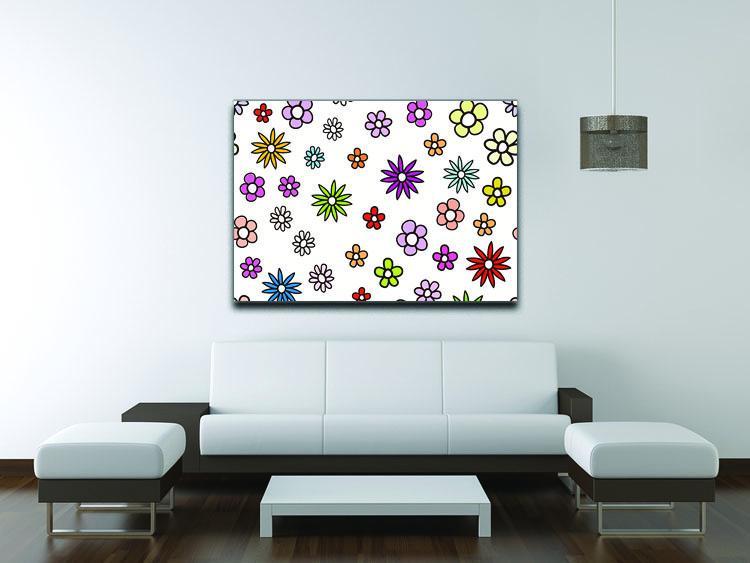 Floral Repeat Canvas Print or Poster - Canvas Art Rocks - 4