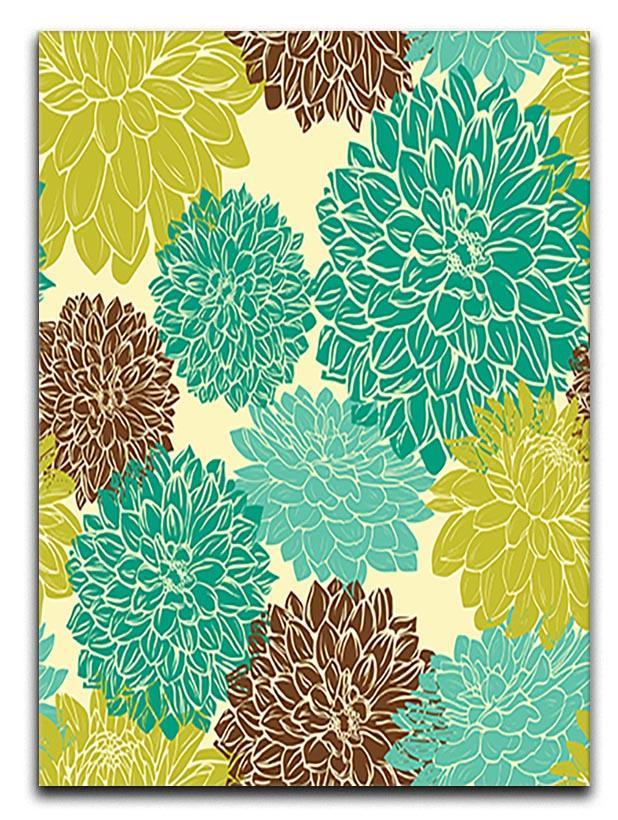 Floral seamless pattern Canvas Print or Poster  - Canvas Art Rocks - 1