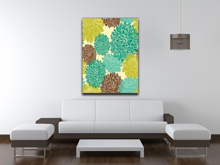 Floral seamless pattern Canvas Print or Poster - Canvas Art Rocks - 4