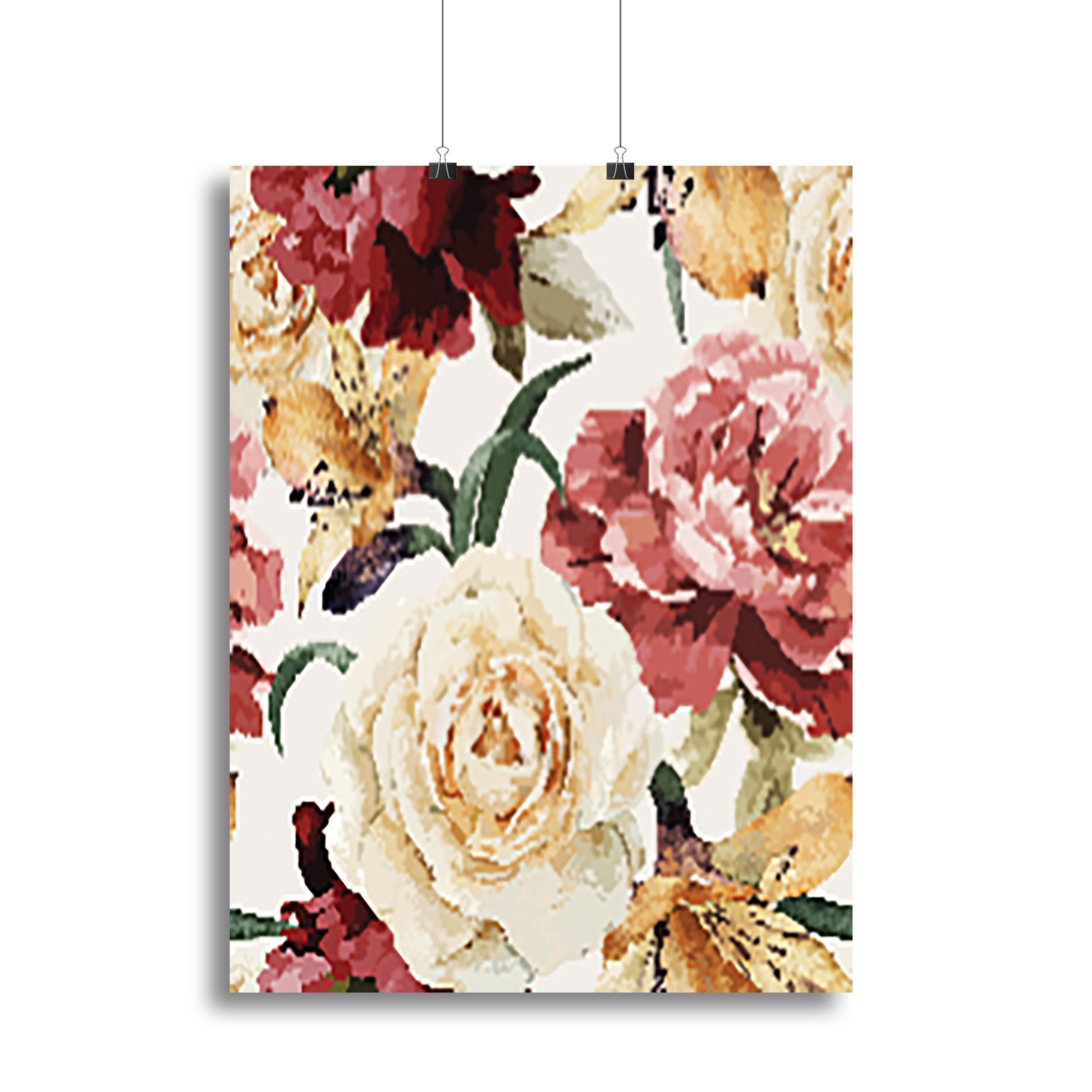 Floral Pattern Canvas Print or Poster