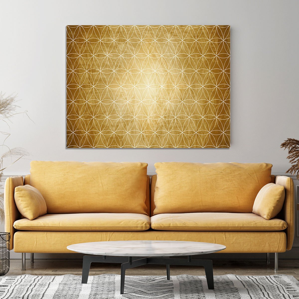 Flower Geometry Canvas Print or Poster
