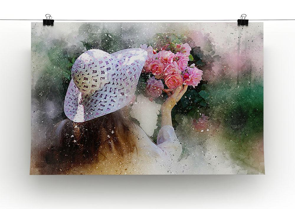 Flower Girl Painting Canvas Print or Poster - Canvas Art Rocks - 2