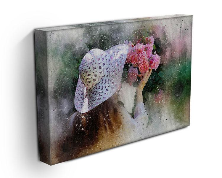 Flower Girl Painting Canvas Print or Poster - Canvas Art Rocks - 3