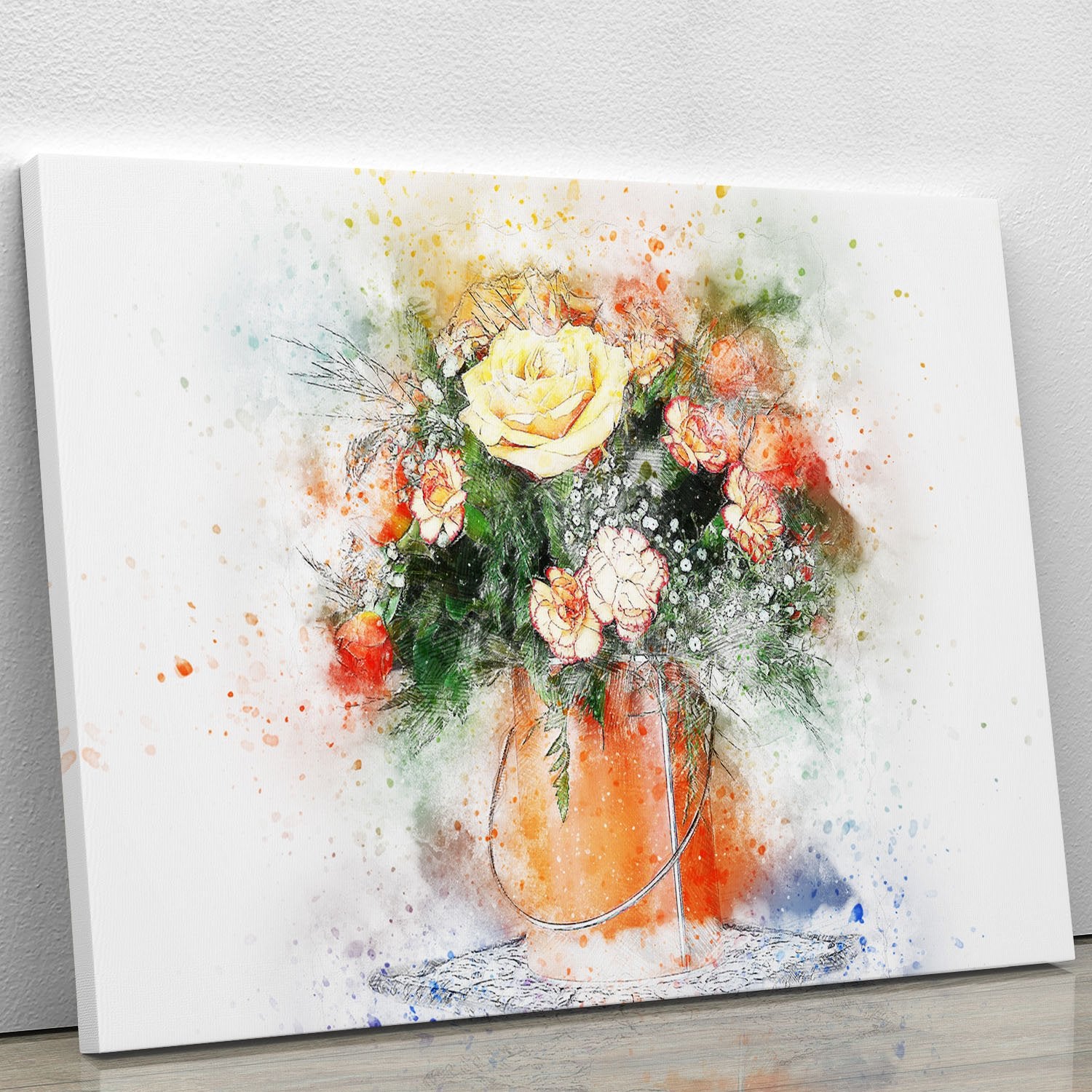 Flower Painting Canvas Print or Poster