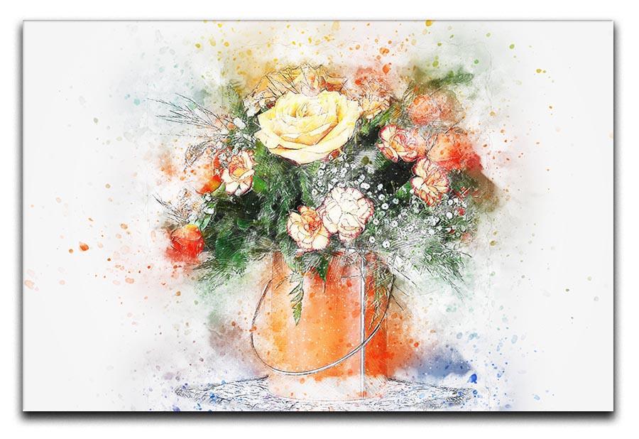 Flower Painting Canvas Print or Poster  - Canvas Art Rocks - 1