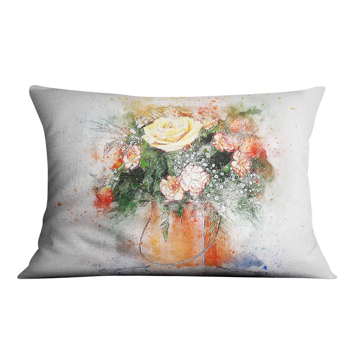 Flower Painting Cushion