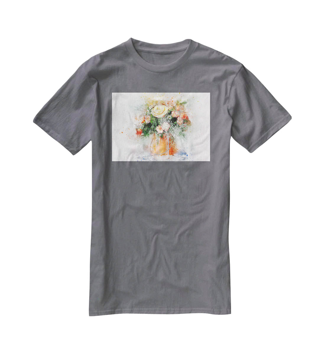 Flower Painting T-Shirt - Canvas Art Rocks - 3