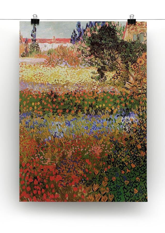 Flowering Garden by Van Gogh Canvas Print & Poster - Canvas Art Rocks - 2