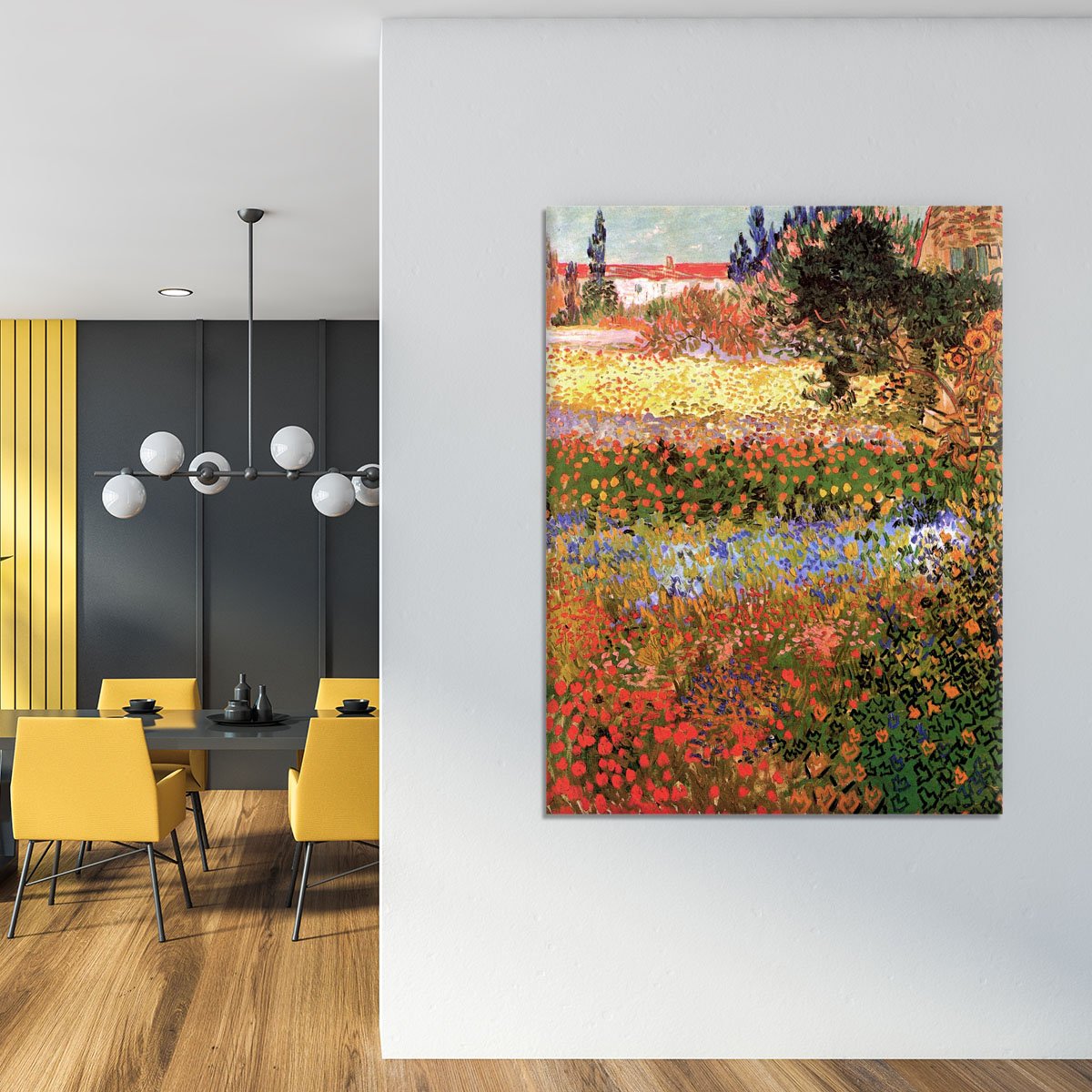 Flowering Garden by Van Gogh Canvas Print or Poster