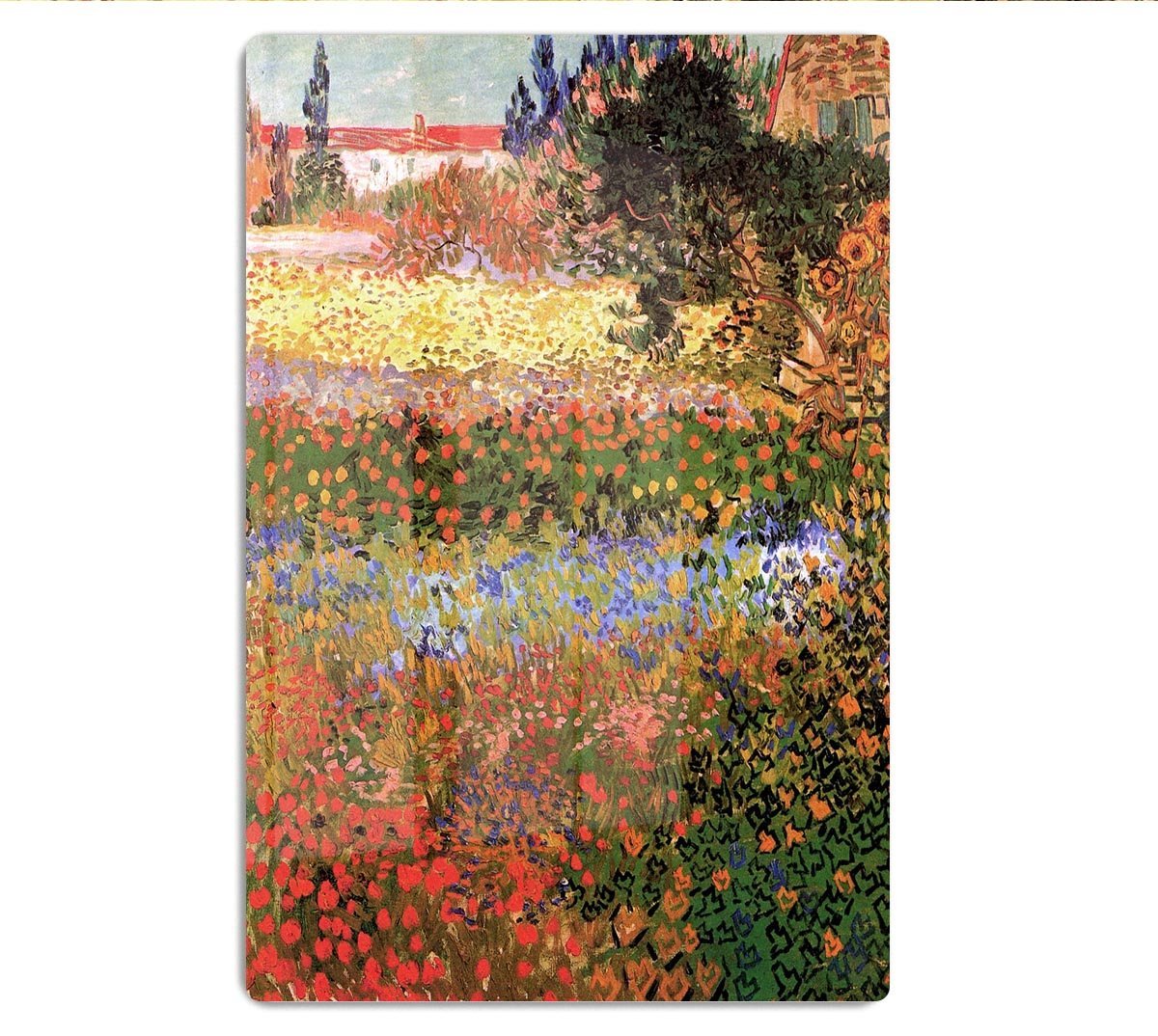 Flowering Garden by Van Gogh HD Metal Print