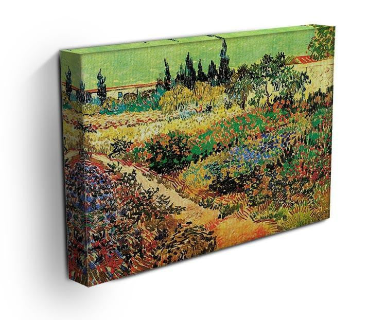 Flowering Garden with Path by Van Gogh Canvas Print & Poster - Canvas Art Rocks - 3