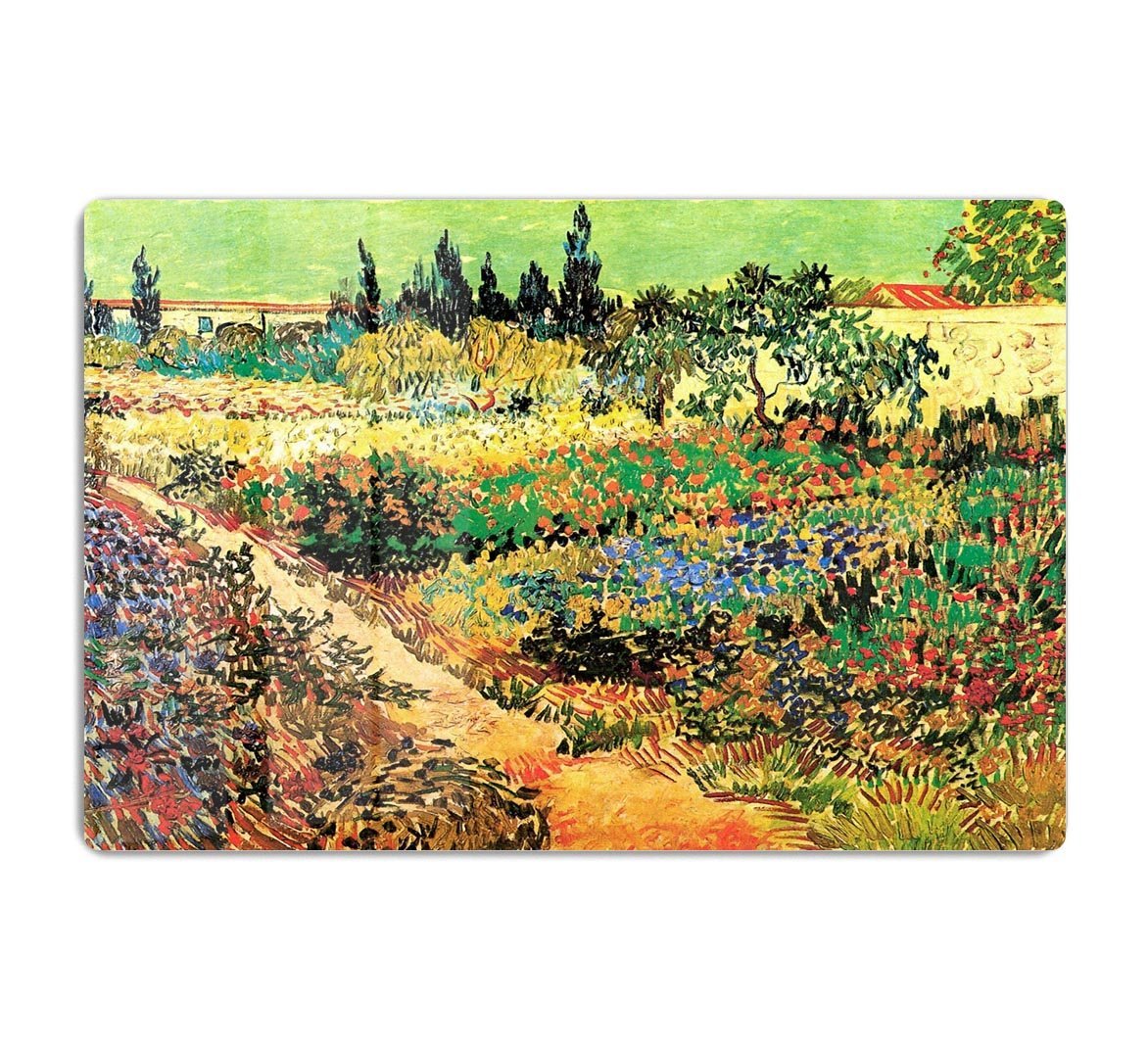 Flowering Garden with Path by Van Gogh HD Metal Print